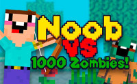 Noob vs 1000 Zombies!